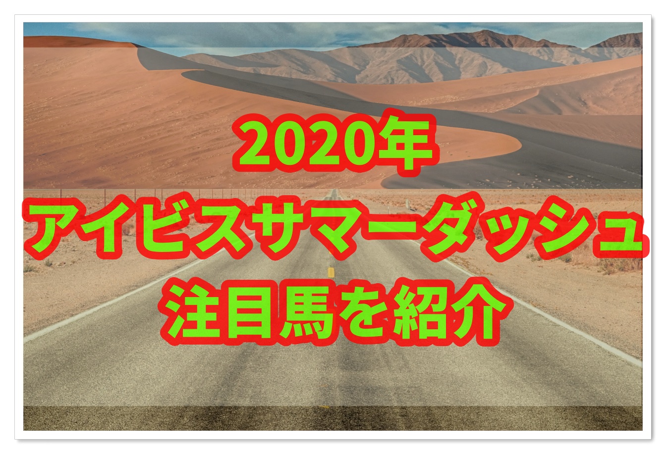 アイビスサマーダッシュ【2020】過去データから注目馬を分析 ...