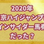 東京ハイジャンプ【2020年】に異常オッズ発生!!インサイダー馬券だった?