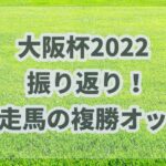 大阪杯【2022年】振り返り!!【的中報告いただきました＆複勝オッズ異常馬激走】